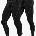 Roadbox 1, 2 or 3 Pack Men's Compression Pants Athletic Base Layer Cycling Tights Leggings for Running Yoga Basketball 2XL