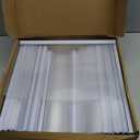 BBTO 100 Pcs Clear Report Covers with Sliding Bar for A4 Paper Resume Covers Presentation Folders File Document Binder for School Business, Letter Size 12 x 8.7 Inches(White)