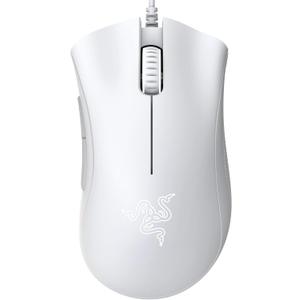 Razer DeathAdder Essential Gaming Mouse: 6400 DPI Optical Sensor - 5 Programmable Buttons - Mechanical Switches - Rubber Side Grips - Mercury White