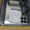 Stainless Steel Cat Litter Box with Lid, High-Sided Metal Litter Pan for Small Cats, Kitty Litter Box, Non-Stick & Odor-Resistant, Anti-Urine Leakage, Easy to Clean, Scoop Included (Dark Grey)