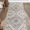 SERISSA Boho Washable Runner Rug, 2x5 Rug Non-Slip Vintage Earth Tone Hallway Kitchen Runner Rug Ultra Soft Print Distressed Floor Carpet for Bedroom Bathroom Laundry Room