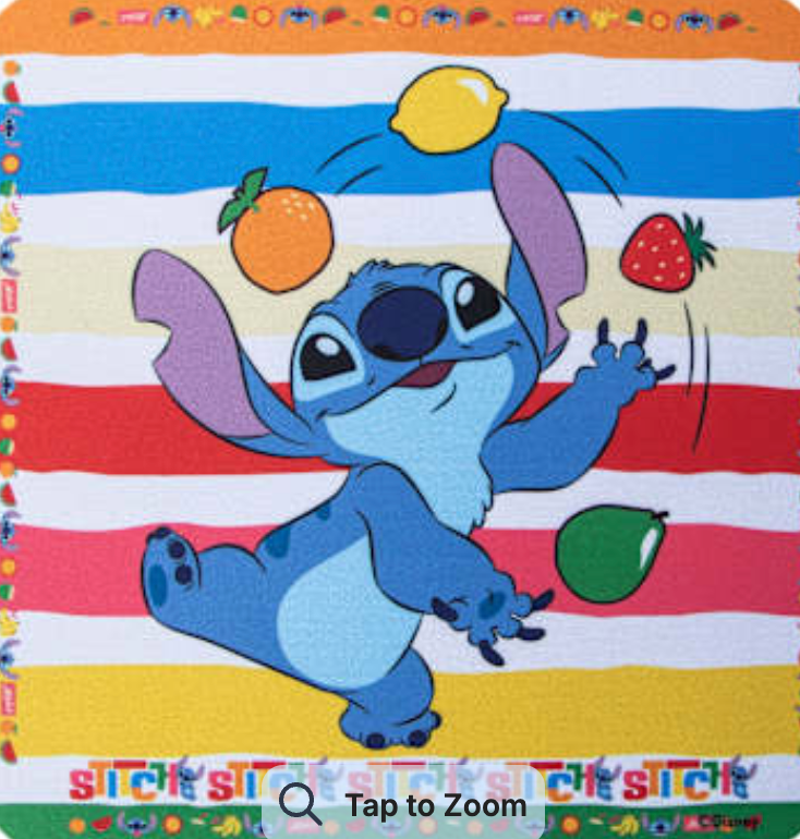 Disney Stitch Mouse Pad. 8.5in.x8.5in.