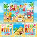 Hello Summer Banner, 71" X 43" Gnome Summer Banner Summer Party Decorations for Outside Indoor, Summer Decorations Banner for Beach Summer Decorations Summer Decorations for Home Office