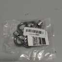 Lependor M10 Metric Ring Shape Lifting Eye Nut 304 Stainless Steel Lifting Eye Threaded Nut Fastener - 6 Pcs M10 (3/8")