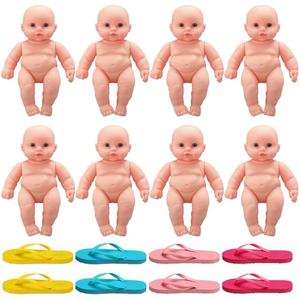 Tasdurian 16 Pcs Funny Baby Shower Chancla Game Activities Baby Shower Games How to Throw The Chancla at Their Bad Ass Doll Babies Showers Game Gender Reveal for Adults, 7.7 x 4.9 Inch