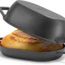 12"x8" Oval Cast Iron Dutch Oven for Bread BakingPre-Seasoned Combo Cooker with Lid, Perfect for Sourdough, Artisan Loaves & Family Meals,5 Qt