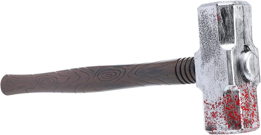 ABOOFAN Plastic Hammer Halloween Plastic Hammer Halloween Cosplay Prop Cosplay Costume Accessories Trick Toys Haunted House Props