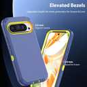 Jiunai for Google Pixel 9 Pro Case Pixel 9 Case Heavy Duty Port Protection Shockproof Dual Layer Tough Dust Proof Rugged Protective Cover Phone Case for Google Pixel 9 Pixel 9 Pro 5G 6.3 2024 Blue