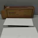 BGMG Wood Floating Shelves 16 inch Set of 2, Rustic Wooden Wall Mount Shelves for Bathroom Living Room Bedroom Kitchen Farmhouse 16x 6.7 x1.25 inch White