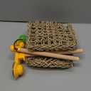 VCEPJH Bearded Dragon Window Perch Reptile Window Hammock Natural Seagrass Lizard Lounger Bed with Powerful Suction Cups Climbing Toys Tank Accessories for Gecko Chameleon Basking (15.75 * 7.87)