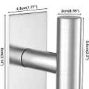 VAEHOLD Wall Towel Hooks, Heavy Duty Sticky Holder Waterproof Towel Hooks for Hanging Coat, Clothes, Closet Hook Wall Mount for Kitchen (Silver, 4 Pack)