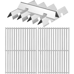 Spirit E310 Grill Parts for Weber Spirit II E-310 330 315 325 335 320 Spirit 2 Grill Replacement Parts Stainless Steel Grill Grates Flavorizer Bars 7638 7636 17.5 Inch GS4 Cooking Grids