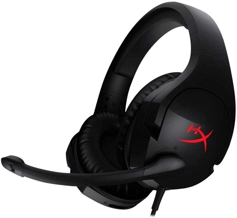HyperX Cloud Stinger Gaming Headset, Lightweight, Comfortable Memory Foam, Wired, Swivel to Mute Noise-Cancellation Mic, Works on PC, PS4, PS5, Xbox One/Series X|S, Nintendo Switch and Mobile ,Black