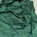 Zeagoo Satin Blouses for Women Silk Button Down Shirts Long Sleeve Business Casual Tops (Small, Evergreen)