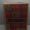 Brawny Tear-A-Square 3-Ply Paper Towels, 12 XL Family Rolls = 30 Regular Rolls, Strong, Absorbent, and Durable with 3 Sheet Sizes (Quarter, Half, Full)
