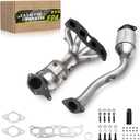 Front and Rear Catalytic Converter Compatible with Nissan Rogue 2008 2009 2010 2011 2012 2013, Rogue Select 2014 2015 2.5L L4 Catalytic Convertor EPA Compliant 16593 53827