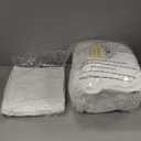 Full Size Comforter Set White Ruffle 7 Pieces Farmhouse Bed in a Bag