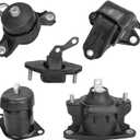 5PCS Engine Motor Transmission Mounts Set Replacement for 2009-2013 Acura TSX, 2008-2012 Honda Accord 2.4L Auto Trans Replacement for A4565, A4584, A4561, A4572, A4570