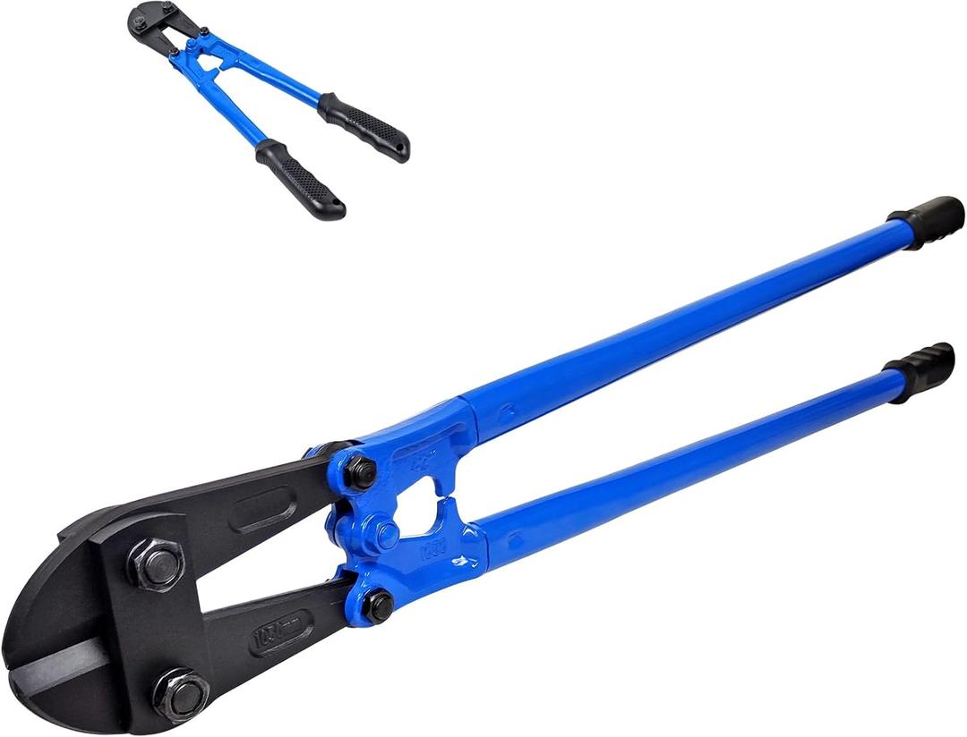 Bolt Cutter 14 Inch and 42 Inch with Drop Forged Cr-Mo Alloy Steel Blades,with Ergonomic Handle,Heavy Duty Metal Cutter for rebars,chains,locks,wires,bolts,fence.