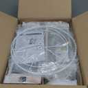 28" Farmhouse Table Lamps for Living Room Set of 2, 3-Way Dimmable Bedside Lamp with USB Ports, White Rustic Touch Control Nightstand Lamps for Bedroom, Modern Desk Lamp for Office, 4 Bulbs Included