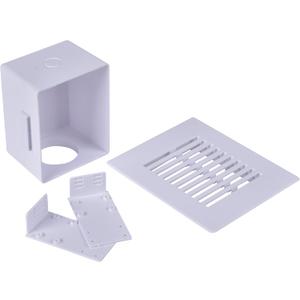 Oatey 39260 Wall Box with Plastic Louvered Faceplate Air Admittance Valve, White
