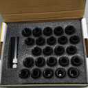Dynofit 12mmx1.5 ET(Extended) 6 Spline Lug Nuts Compatible with Toyota Tacoma 4Runner, for 6 Lugs Aftermarket Wheels, 24pc M12x1.5 Closed End with 7.6mm Shank, Special Lug Nuts for Wheel Spacers