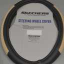 Skechers Steering Wheel Cover,Max Cushioning Leather Steering Wheel Cover Universal Fit 14" 1/2-15" Car Wheel Protector for Men Women Fit Suvs,Vans,Sedans,Car,Trucks,Beige