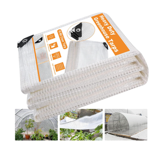 Ansgery 16 Mil Greenhouse Cover,Clear Plastic Tarps Heavy Duty Waterproof 18x24FT,UV Resistant Poly Clear Tarps with Grommets, Greenhouse Heavy Duty Tarp for Gardening, Farming, Nursery, Garden