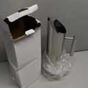 68oz/2L Stainless Steel Water Pitcher Metal Pitchers with Ice Guard Silver Carafe Drink Pitcher with Handle for Iced/Hot Tea Juice, Coffee, Milk