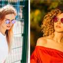 Full Reader Sunglasses Women Men, Mens Womens Reading Sun Glasses Metal Round BLue Pink Yellow Lens NON BIFOCAL, Gold Frame Mirrored Pink Lenses, 2.50