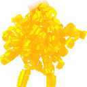 WRAPAHOLIC 12-Count Yellow Self-Adhesive Curly Bows Gift Wrap Accessory - Perfect for Christmas, Birthday, Holiday, Party Favors Decorations