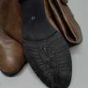 Medieval Male and Female Renaissance Pull On Boots Mid Calf Gothic Boots Halloween Cosplay Cuff Shoes, Size: 12.5