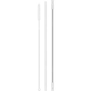 3 x Reusable Drinking Straws, Replacement Stainless Steel Straws for 40oz Tumbler, Silicone Straws and Cleaning Brush