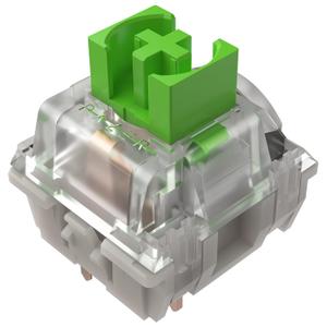 Razer Mechanical Switches Replacement Pack for Gaming Keyboard: Gen-3 Green Clicky Switches - 1.9mm Actuation Point at 50g - Transparent Housing - 3 Pin - Box-Style Cross Stem - 36 pcs
