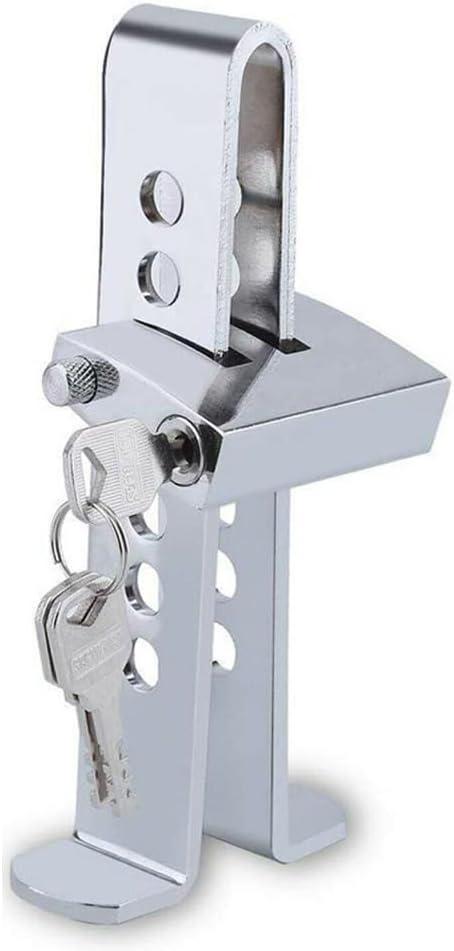 Car Anti-Theft Brake Clutch Lock - Stainless Steel Security Protection Safety Tool - Automobile Hidden Throttle Pedal Lock With 3 Keys