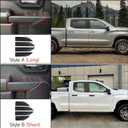 4PCS Car ABS Carbon Fiber Inner Door Handrail Handle Cover Interior Trim Decal for 2019-2025 Chevy Silverado | for 2019-2021 GMC Sierra 1500 2500 3500 HD Accessories Double Cab, Style B