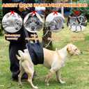 Dog Lift Harness, Adjustable Comfortable Dog Sling with Handle for Hind Leg Support Soft Lift Support and Rehab Harness for Weak Rear Legs, Helps Senior, Injured, Disabled and After ACL Surgery Dogs S