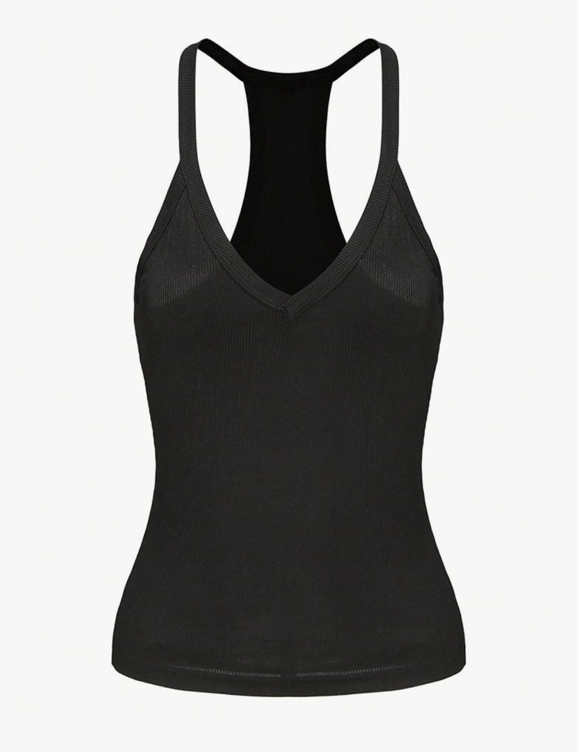 Women's Sleeveless Women's Spaghetti Strap Scoop Neck Tank Top Cami Tops
S