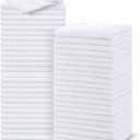 UNIMADE Salon Towels 48 Pack, Super Soft Microfiber Hand Towel, Highly Absorbent Hair-Drying Cloth for Gym, Bath, Spa Use and Home Beauty Care - White (16x29 inch)