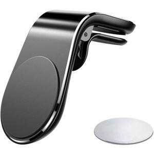 Mobile Phone Navigation Magnetic Bracket,Magnetic Navigation L Bracket 360 Rotatable Magnet Universal Car Cellphone Holder,Strong Magnet Mount for Any Smartphone (Galaxy Black)