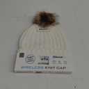 iLive Y2k Streetwear Beanie Wireless Bluetooth Knit Cap Pom-Pom Cap
