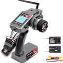 Radiolink RC6GS V3 7 Channels RC Radio Transmitter with R7FG & R6FG Gyro 2Pcs Receivers 2.4GHz 600m for Remote Control Car, Truck, Buggy, Racing Vehicle, Crawler, RC Boat