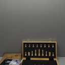 AMEROUS 15 Inches Magnetic Wooden Chess Set - 2 Extra Queens - Folding Board - Pieces Storage Slots, Handmade Portable Travel Chess Game - Beginner Chess Set for Kids, 6 up Age