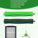 Replacement Parts for iRobot Roomba - Multi-Surface Rubber Brushes, HEPA Filters, Edge-Sweeping Brushes - Compatible with i Series (i3/i4/i6/i7/i8), J7, E Series (E5/E6/E7) Vacuum Cleaners