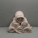 6 Pcs Flannel Fleece Throw Blanket Bulk 50 x 60 Inch Soft Fleece Blanket Warm Throw Blanket Coral Blankets for Couch Sofa Home Wedding Gifts Season (Khaki)