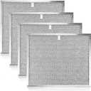 BPS1FA30 99010299 Range Hood Grease Filter 11-3/4" x 14-1/4" x 3/8" Mesh Aluminum Filter fit for B-roan QS1 30" N-utone WS1 QS2 Range Hood Replace S99010305 AP3378953-4 Pack by Fetechmate