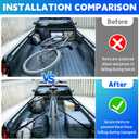 Retractable Ratchet Straps Fit for 2019-2026 Chevy Silverado GMC Sierra 1500 Truck Bed Tie Downs Ratcheting Retractable Straps Compatible with Silverado Sierra Accessories Bed Organizer 2PCS