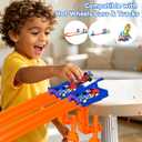 Track Clamp and Starter Gate Compatible with Hot Wheels Racetracks (4 Lane Startr Gate + 2 Clamp Combo)