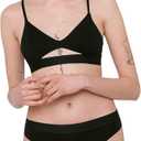 Organic Basics Women's Soft Touch Thong Underwear (XX-Large, Black)