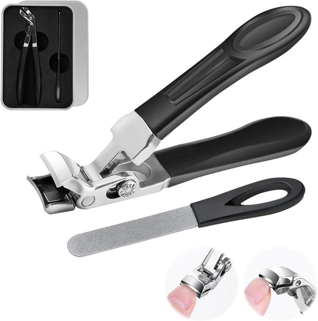 Ribili ClipMaster Pro, Dotmalls ClipMaster Pro, Grishay ClipMaster Pro, Clip Master Pro for Thick Nails, Large Angled Head Toenail Clippers with Wide Opening for Elderly Seniors, (1Pcs)